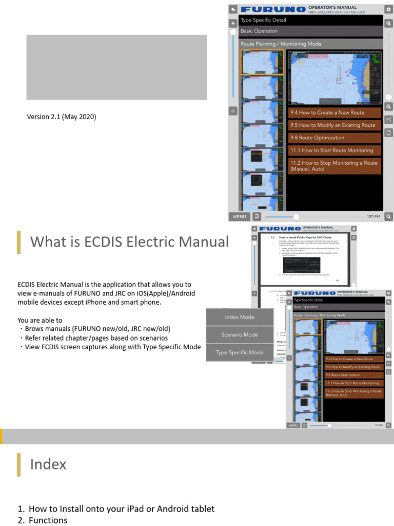 ECDIS Electric Manual & Download | PDF | Ios | I Pad