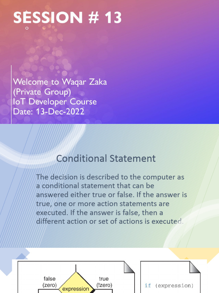 Presentation of Session 13 | PDF