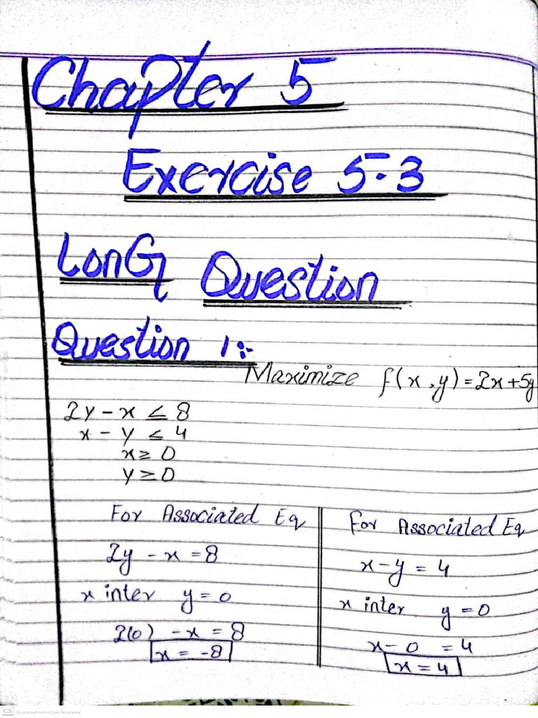 Math Second Year Chapter 5 SQ | PDF