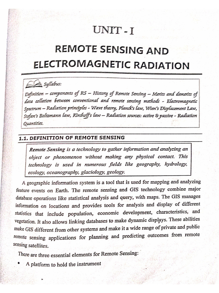 Unit 1 RS | PDF