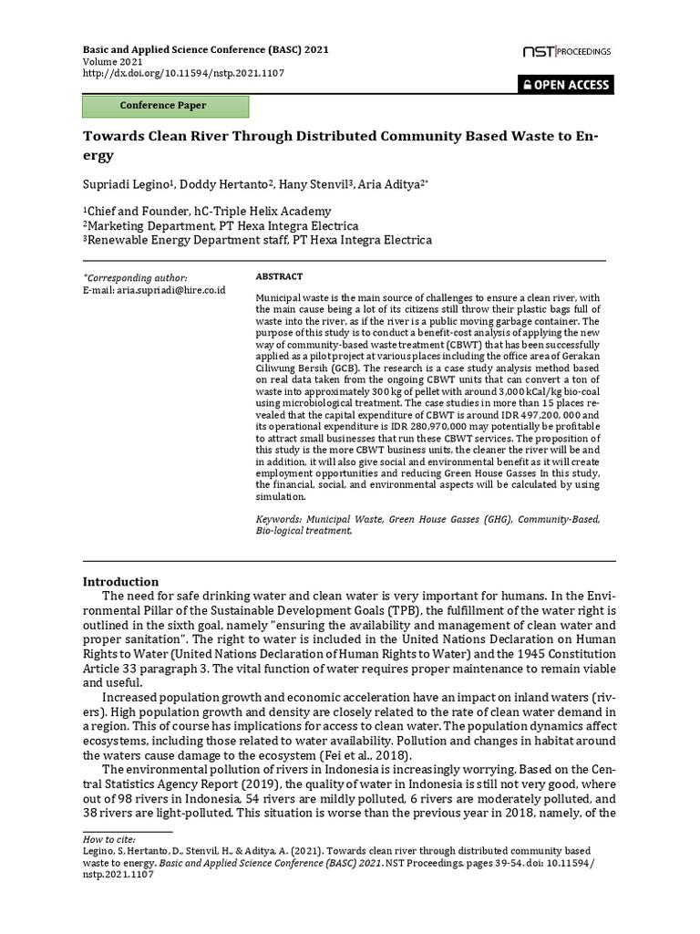 Towards Clean River Through Distributed | PDF | Waste | Landfill