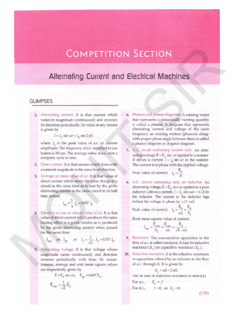CH7 Alternation Current Print | PDF