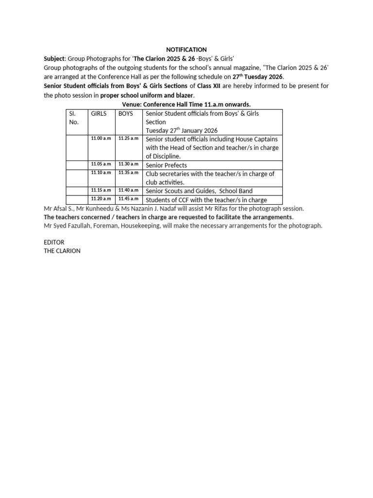 Notification | PDF