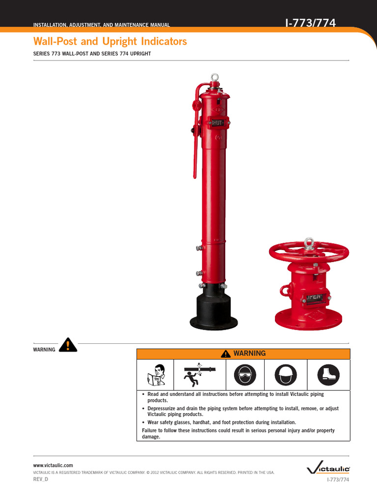 Wall-Post and Upright Indicators 772 | PDF | Valve | Screw