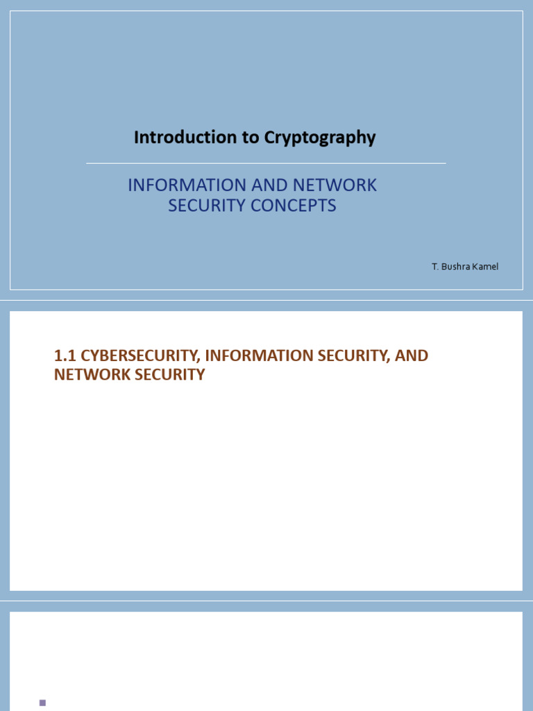 Introduction To Cryptography Lect 1 | PDF | Security | Computer Security