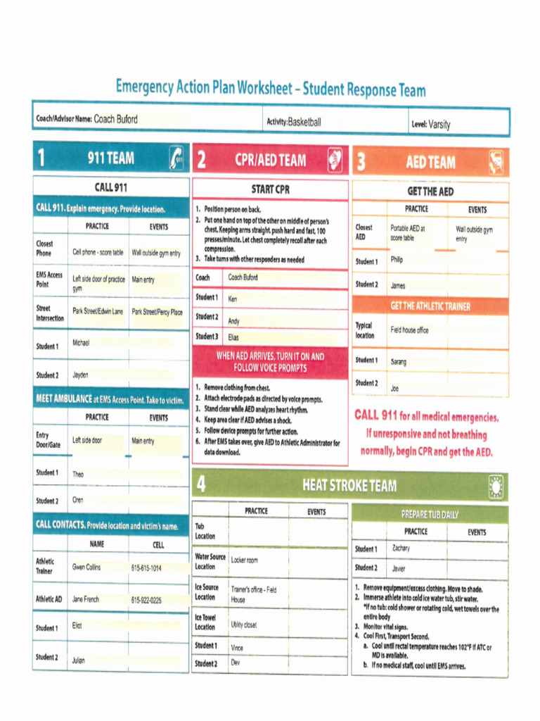 Emergency Action Plan Sample | PDF