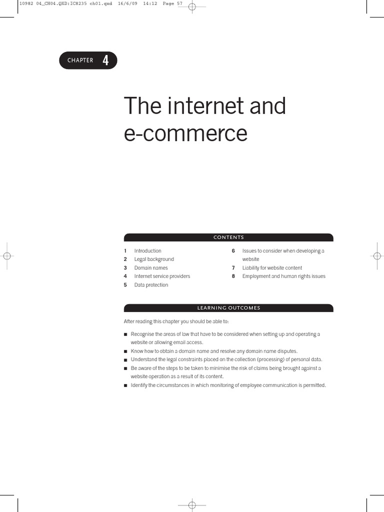 G CorpAdmin 6thed StudyText Chapter4 | PDF | Internet | Domain Name