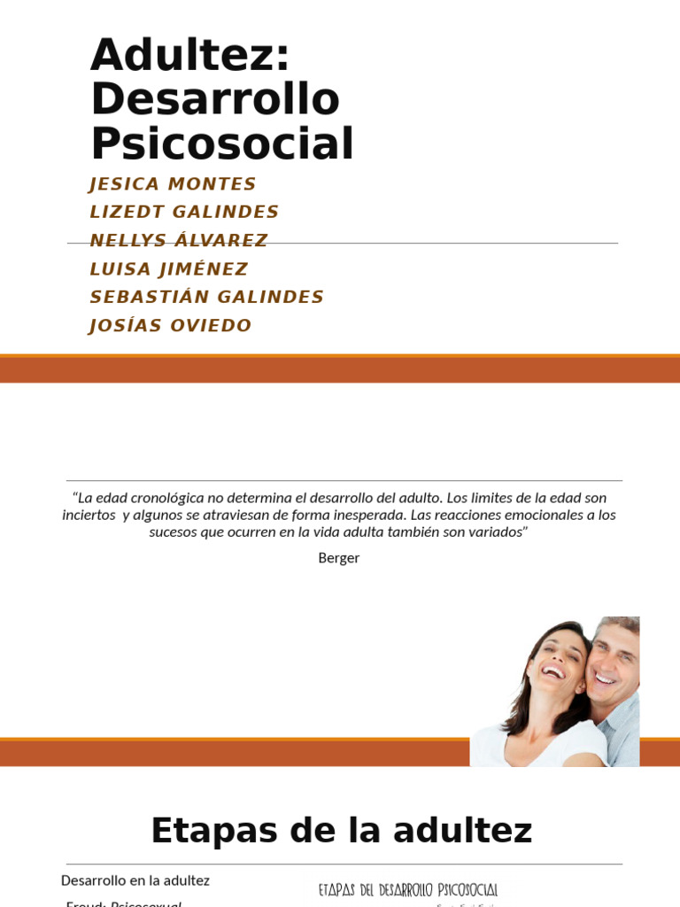 Adultez Desarrollo para Expo | PDF | Adultos | Ciencias del comportamiento