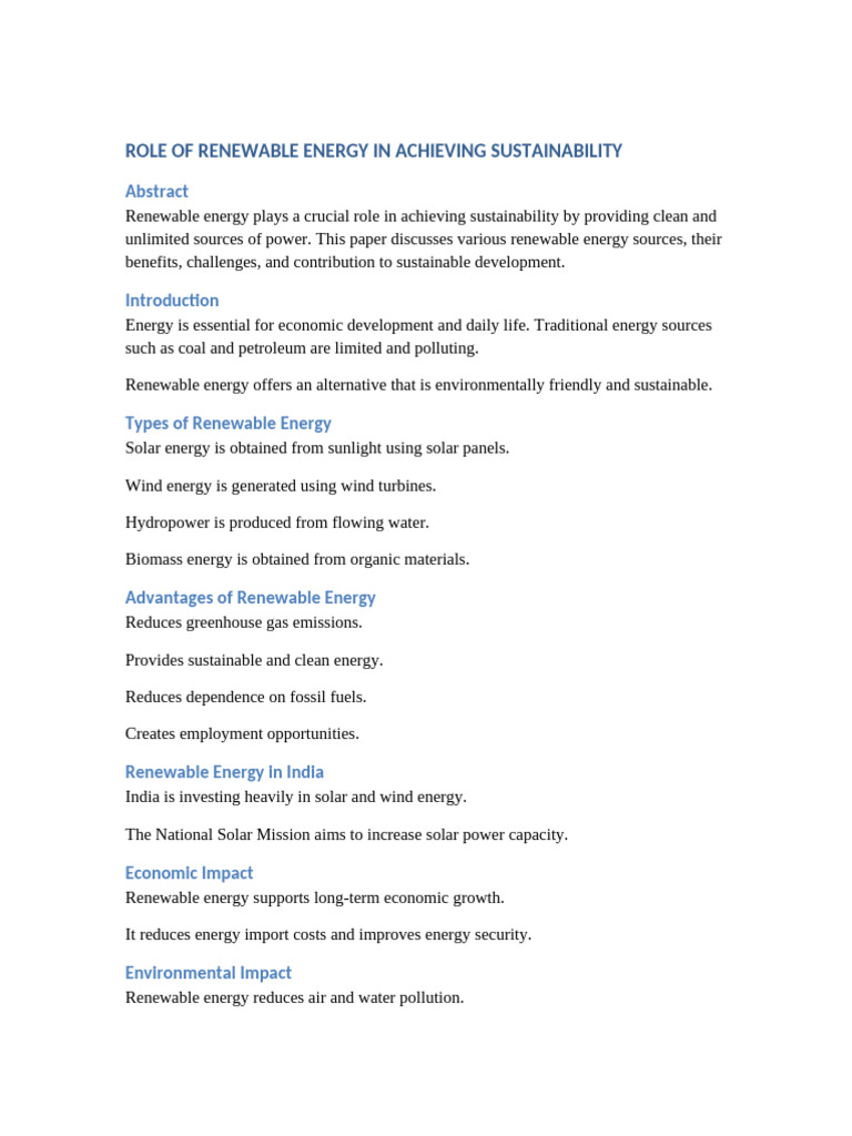 Research Paper 2 Renewable Energy Expanded | PDF