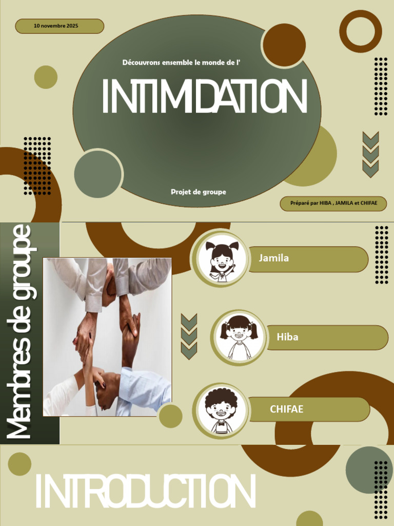 Intimidation Types Et Definitions | PDF | Intimidation | Cyberharcèlement