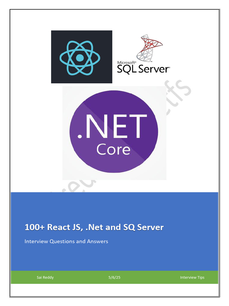 ReactAndNet Interview | PDF | Database Index | Microsoft Sql Server