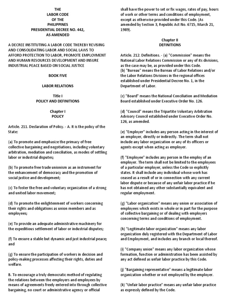 Article 282 of the philippine labor code