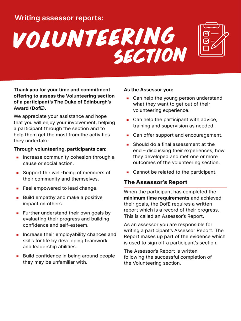 Writing Assessor Reports Full Sections 2026 | PDF | Social Psychology