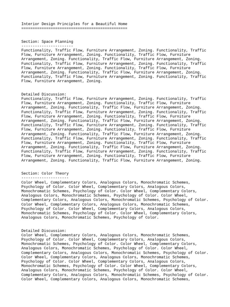 Interior Design Principles | PDF | Lighting | Psychophysics