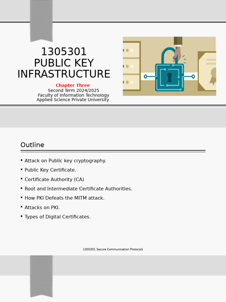 Module 3 2024 2 Public Key Infrastructure Part 3 | PDF | Public Key ...