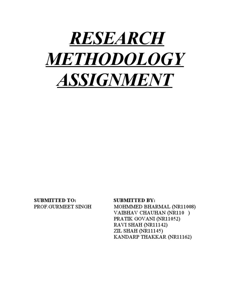 Assignment First Page | PDF