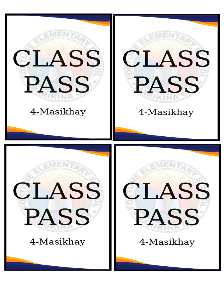 Class Pass | PDF