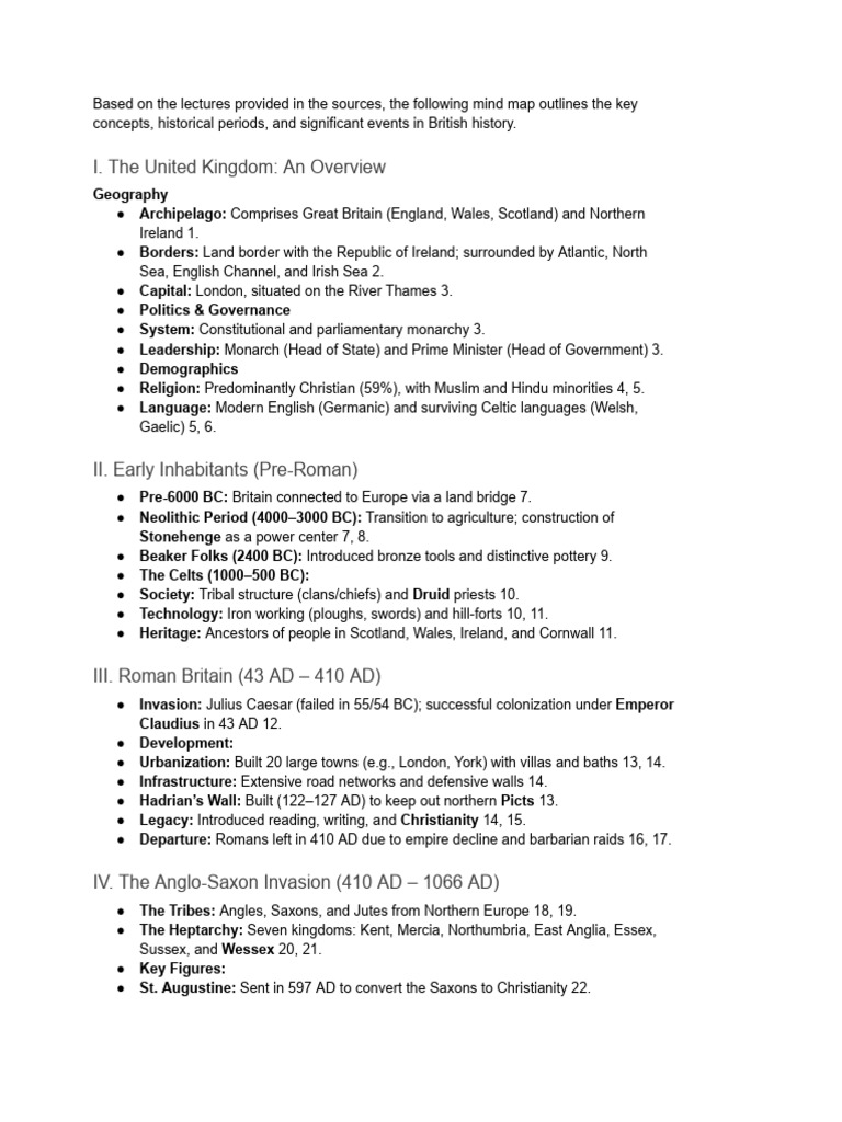 Foundation and Evolution of The British State | PDF | Anglo Saxons | Celts