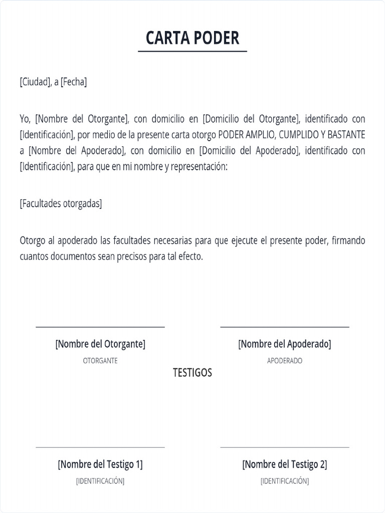 Carta Poder Mexico | PDF