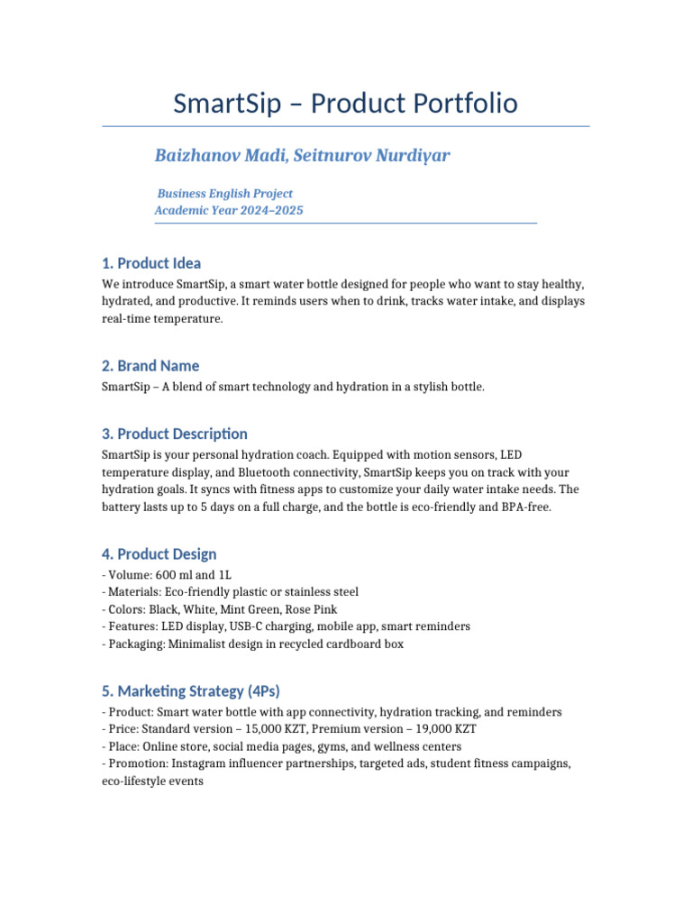 SmartSip Portfolio | PDF