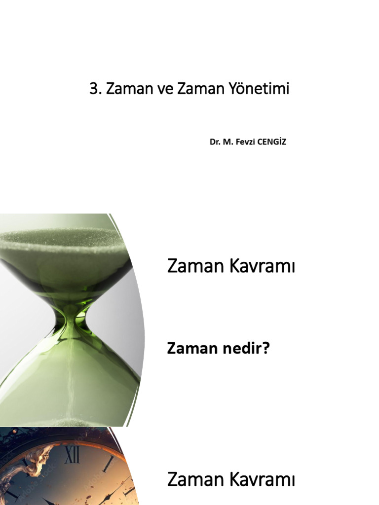 Zaman Ve Zaman Y netimi PDF