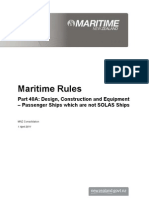 Maritime Rule, Part 40A. Design, Construction and Equipment - Passenger Ships Which Are Not SOLAS Ships