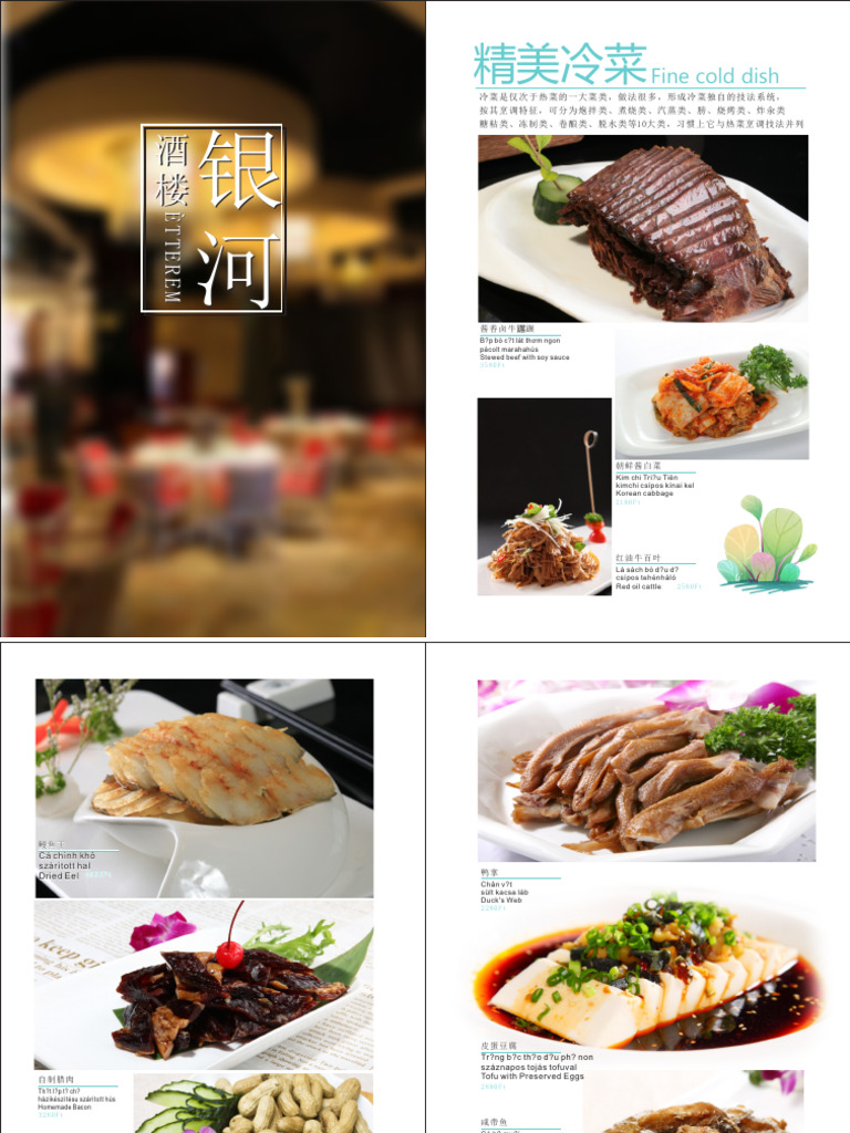 Milky Way Restaurant Menu Budapest | PDF | Beef | Foods
