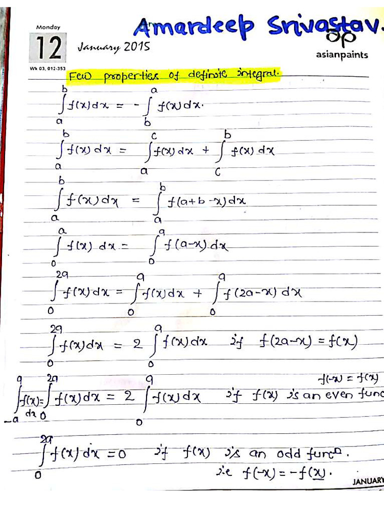 Maths Short Notes by Amardeep Srivastav | PDF