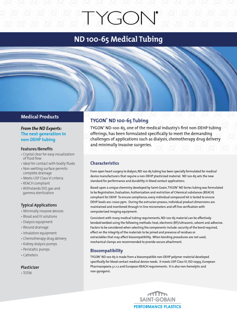TYGON ND 100 65 Pure Process | PDF | Physical Sciences