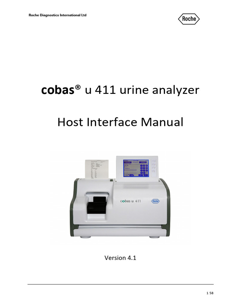 Host Interface Manual Cobas u411 V4.1 | PDF | Computing | Computer ...