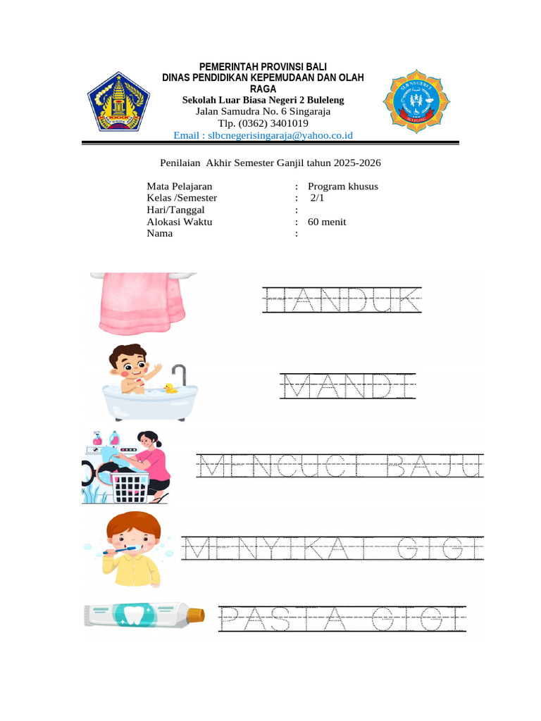 SOAL Program Khusus | PDF