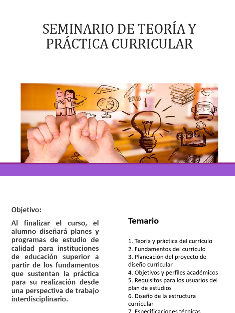 Seminario de Teoria Curricular | PDF | Plan de estudios | Enseñando