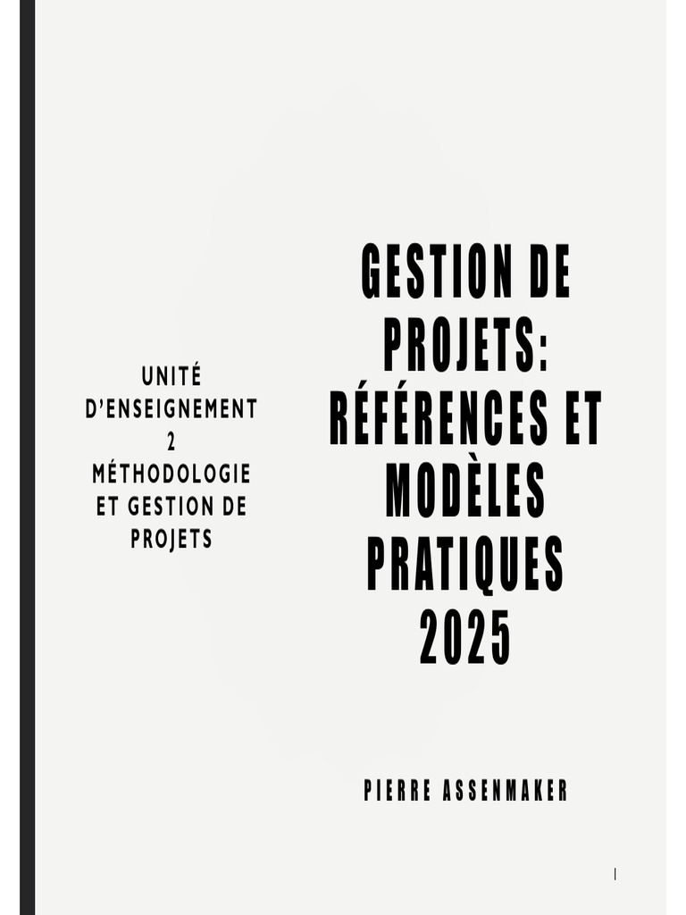 Gestion de Projets Références Et Modèles - 2025 | PDF | Gestion de ...