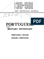 (ENG Dictionary) Tm 30 501 Portuguese Military Dictionary 1944