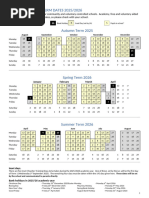 School Term Dates Calendar 2026 To 2027 | PDF | Observances