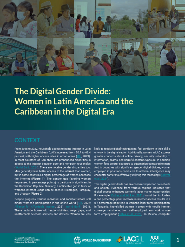 Banco Mundial - 2025 - Digital Gender Divide | PDF | Economies