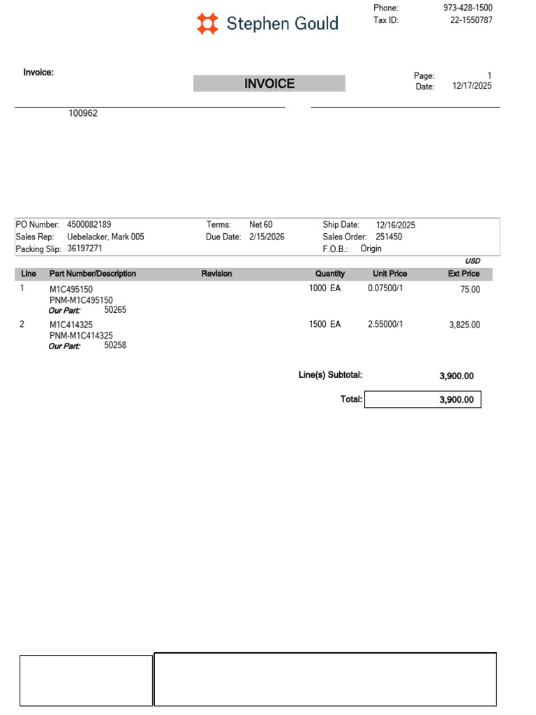 7739203 | PDF | Invoice | Accounting