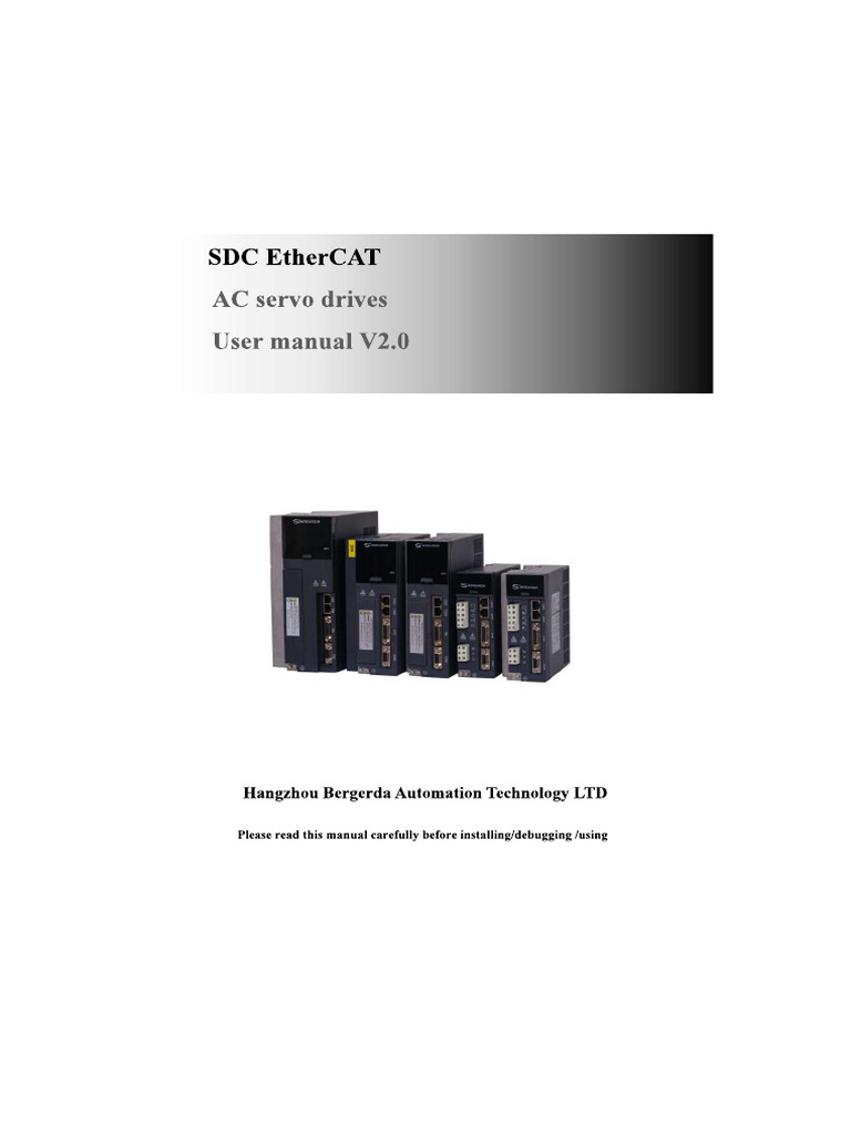 Manual SDC Ethercat | PDF
