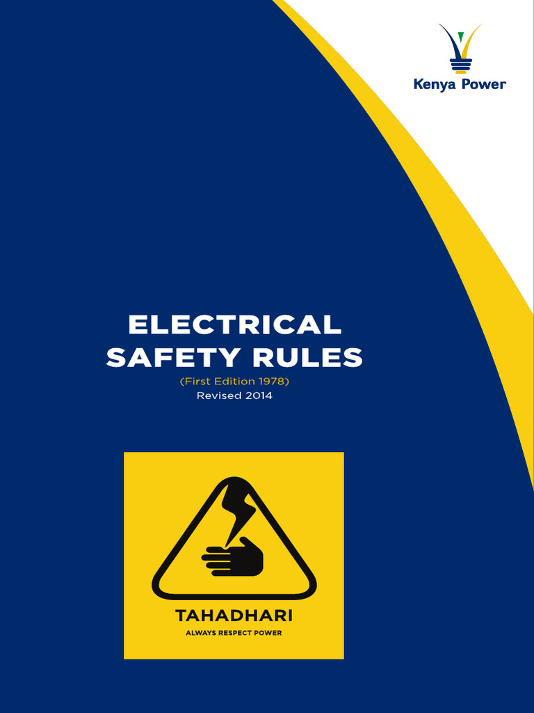 KPLC Electrical Safety Rules - FINAL June 2014 | PDF | High Voltage ...