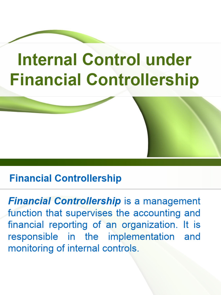 VI. Internal Control Under Financial Controllership Ref6 | PDF ...