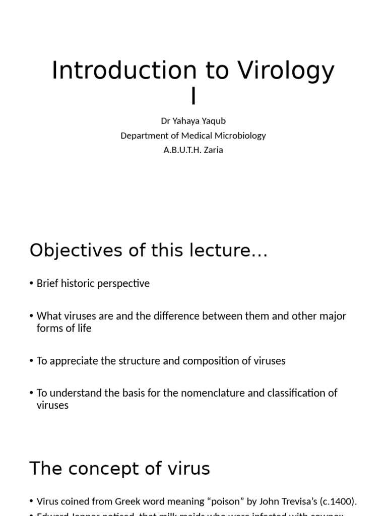 Virology 1 | PDF | Virus | Molecular Biology