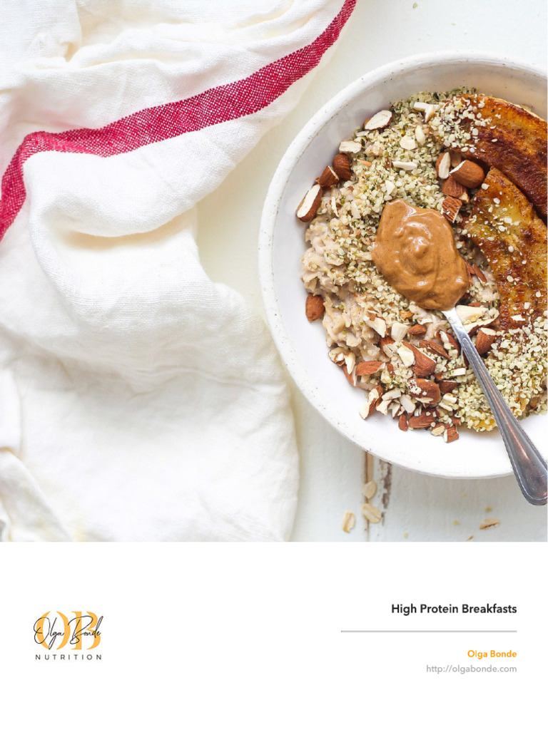 High Protein Breakfasts | PDF | Pancake | Chocolate