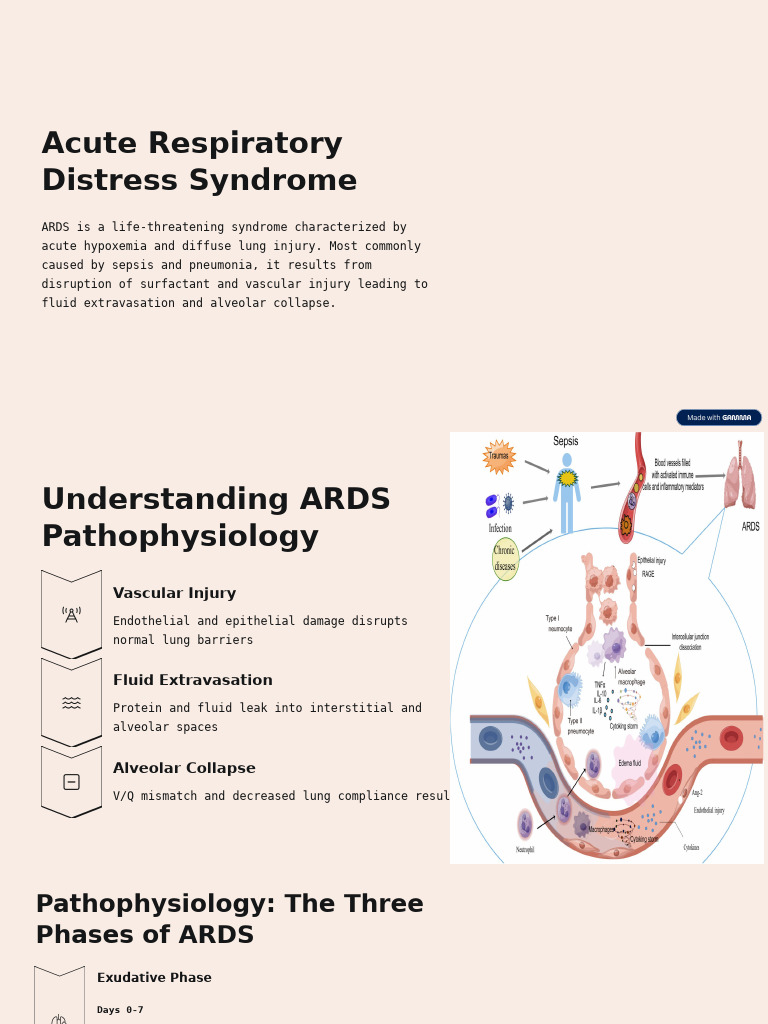 Acute Respiratory Distress Syndrome | PDF | Lung | Respiratory Diseases
