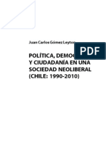 Politica, Democracia y Ciudadania en Una Sociedad Neoliberal (1990-2010)