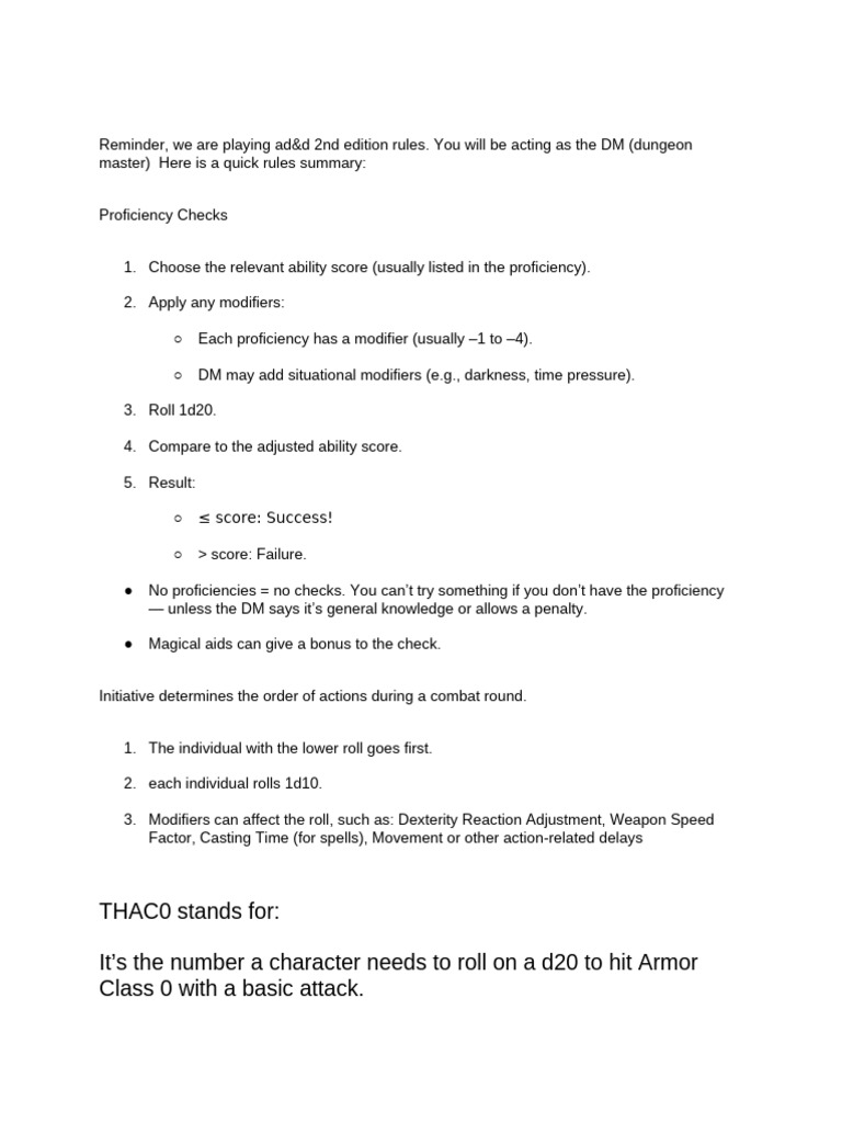 2e Rules | PDF