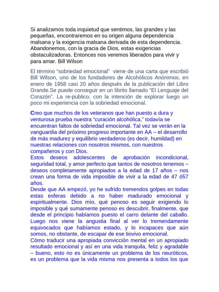 Si Analizamos Toda Inquietud Que Sentimos | PDF | Amor | Las emociones