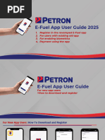 Petron E-Fuel App User Guide | PDF | Qr Code | Mobile App