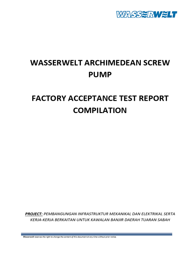 Compiled Tuaran FAT Report | PDF | Mechanical Engineering