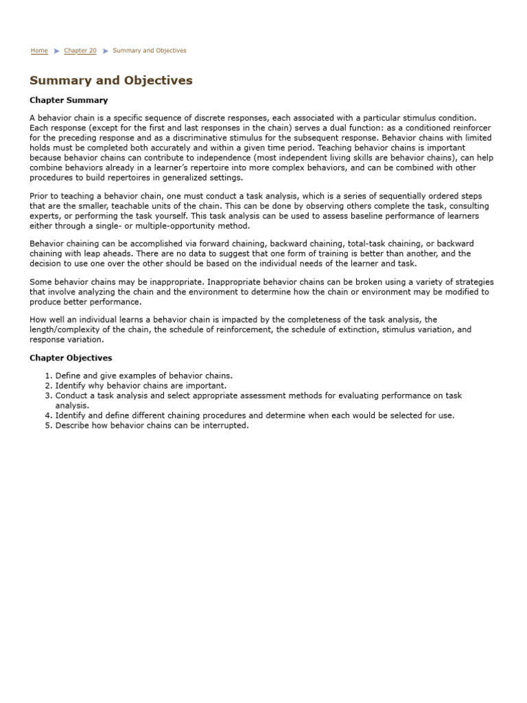 Cooper Chapter 20 Supplements | PDF | Learning | Cognitive Science