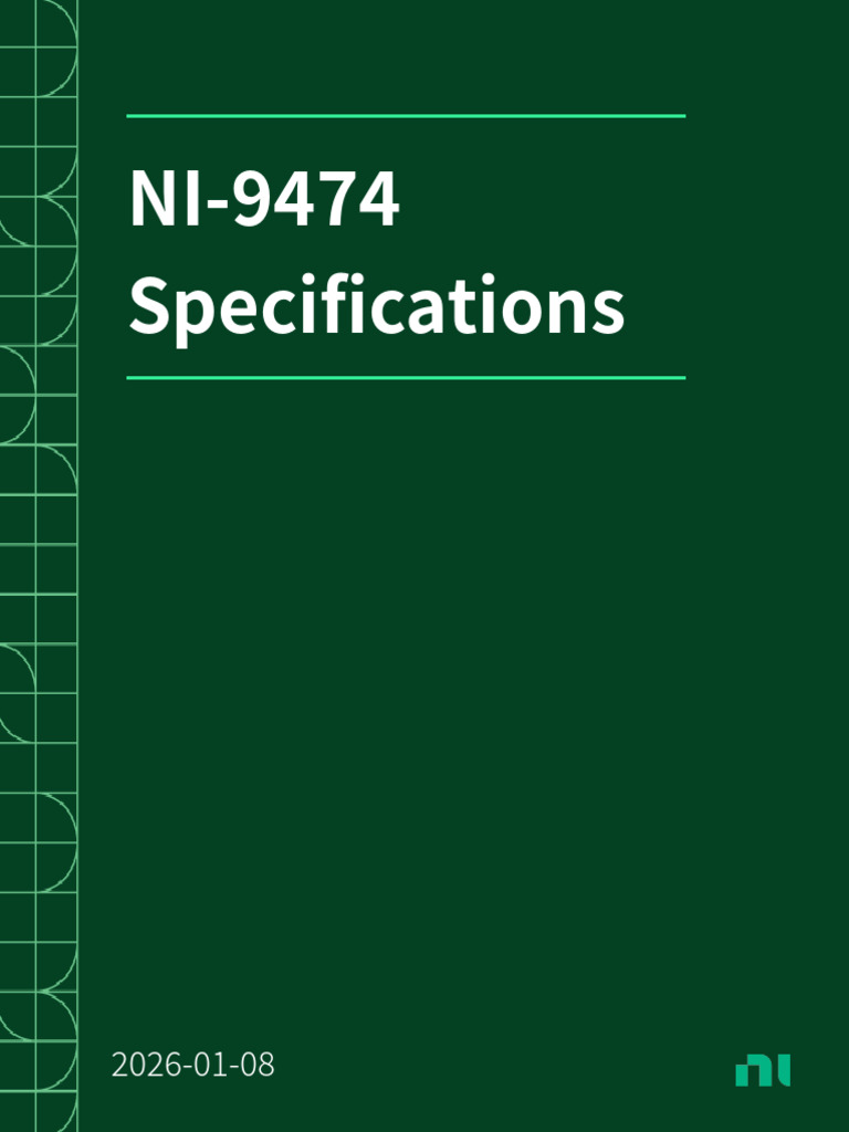 ni-9474_specifications_PWM_FwdDigitalOutput | PDF | Power Supply ...